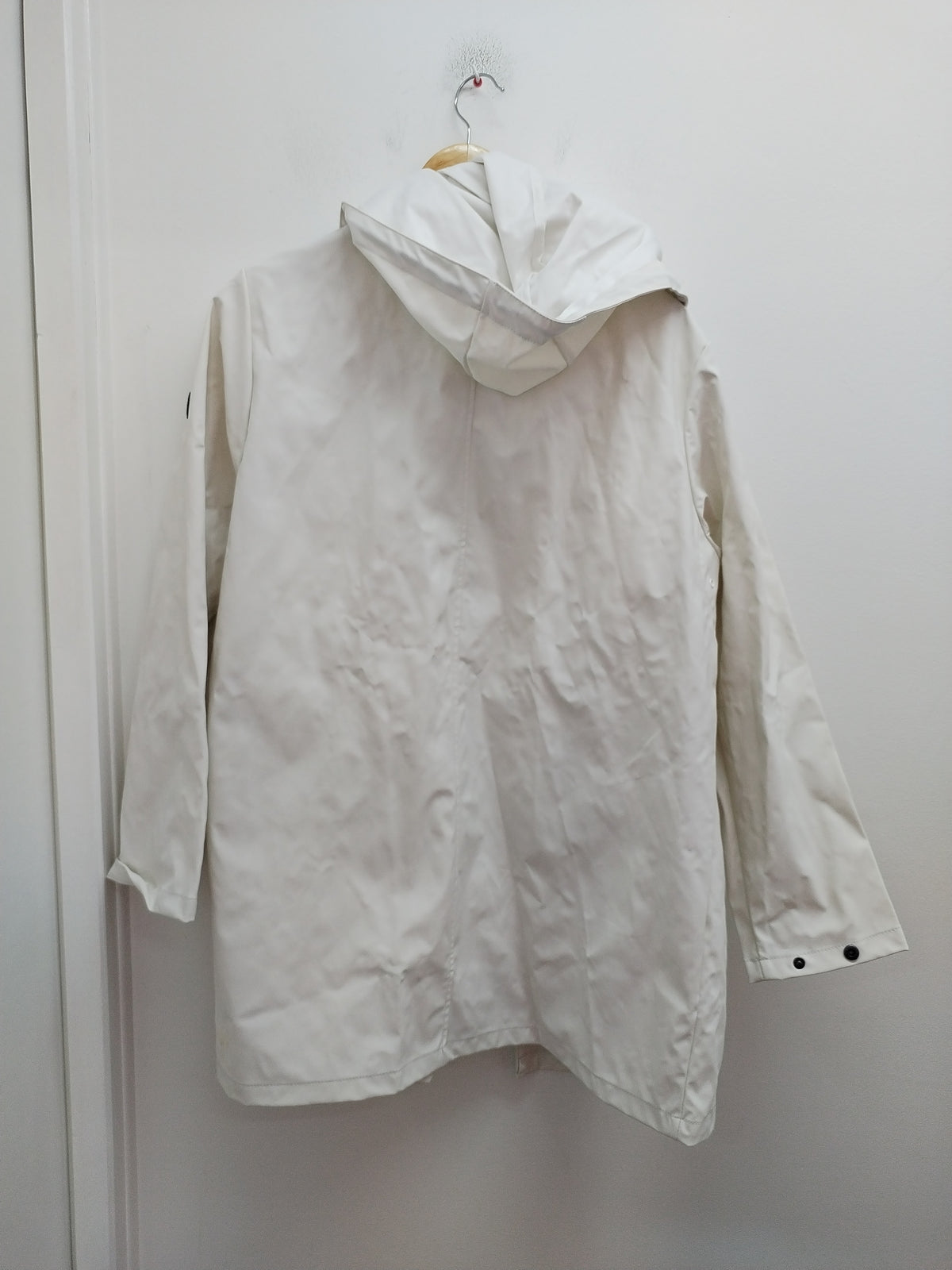 Imperméable avec capuche Terre de Marins blanc cassé Taille M