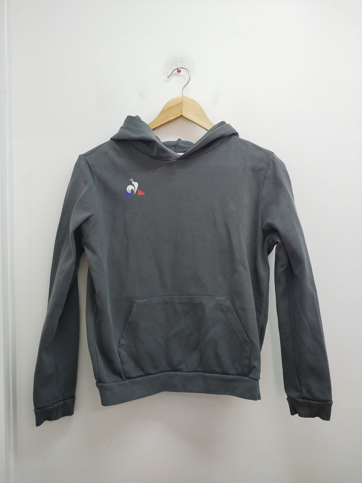 Sweat à capuche Le Coq Sportif gris Taille 14 Ans