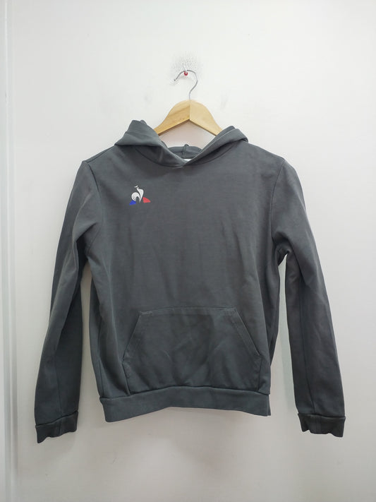 Sweat à capuche Le Coq Sportif gris Taille 14 Ans
