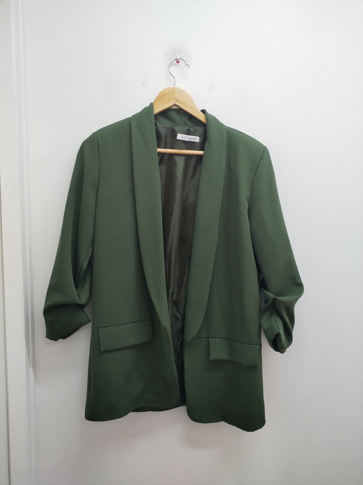 Veste Laura & Laurent manches 3/4 kaki Taille Unique