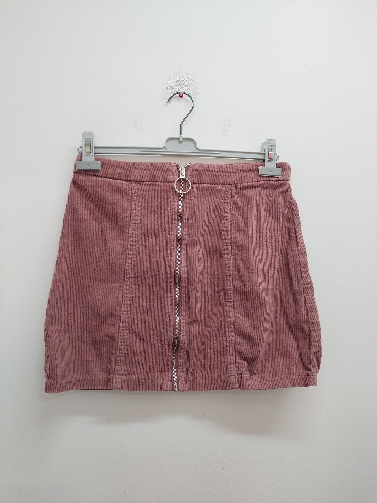 Jupe en velours côtelé vieux rose Taille S