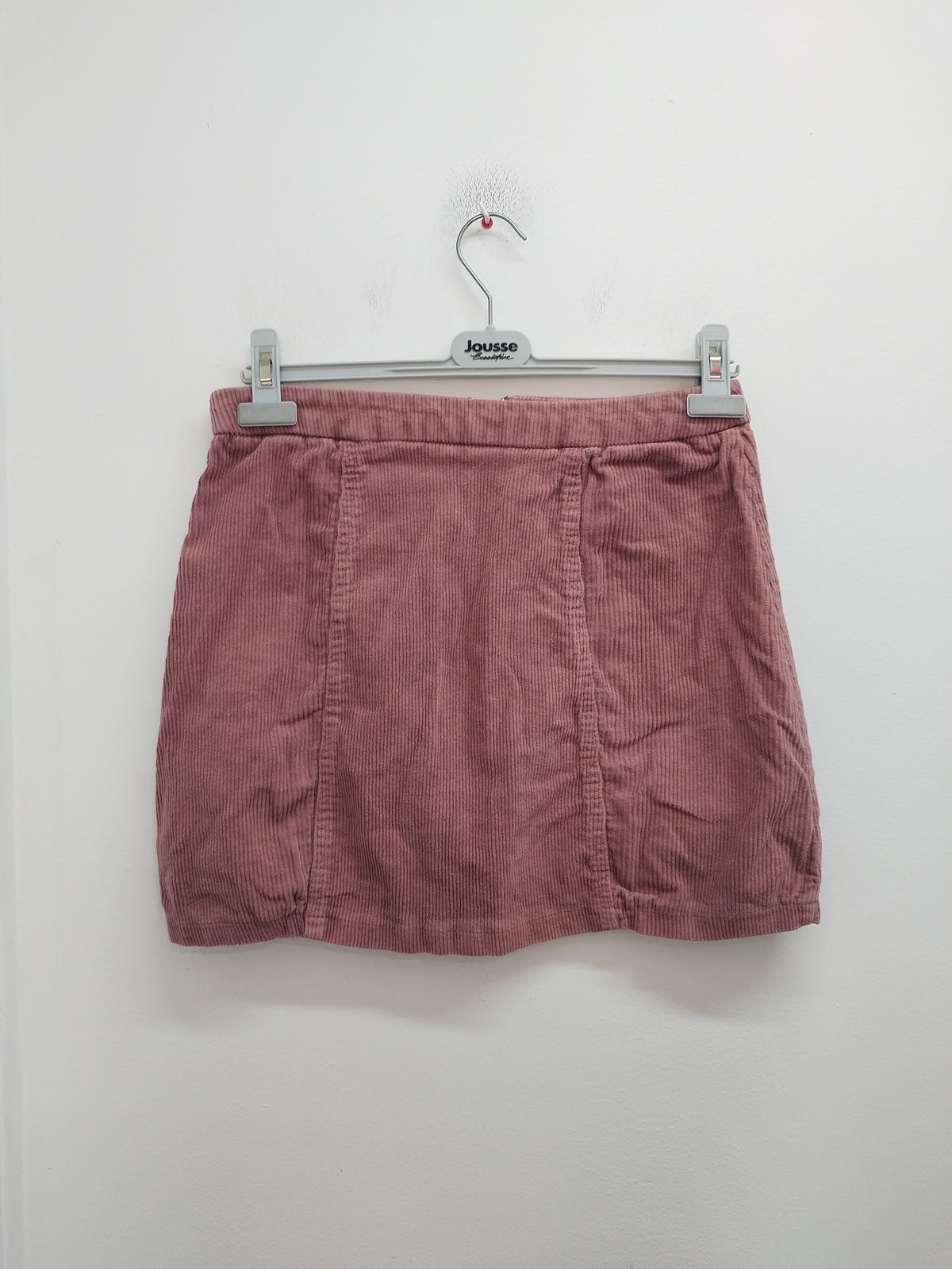 Jupe en velours côtelé vieux rose Taille S