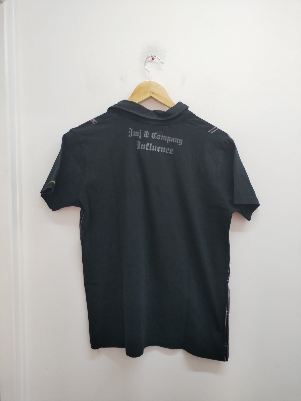 Polo Armand Thiery noir avec impression Taille L