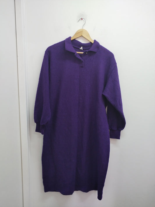 Robe pull manches longues prune Taille XL