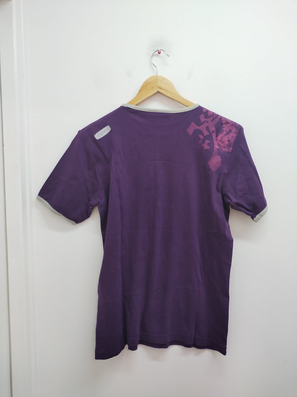T-shirt Oxbow violet à motifs Taille M