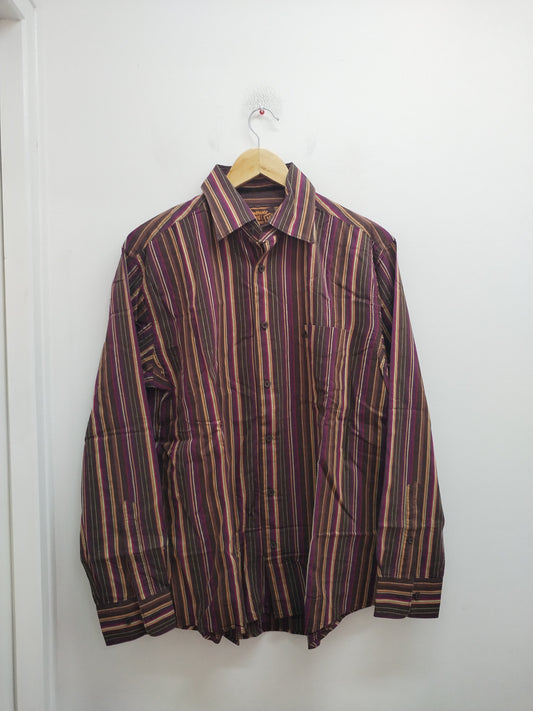 Chemise Armand Thiery à rayures multicolores Taille M