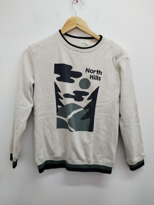 Pull doublé polaire Orchestra beige avec impression Taille 12 Ans