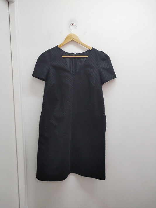 Robe manches courtes Sinequanone noire à rayures Taille M