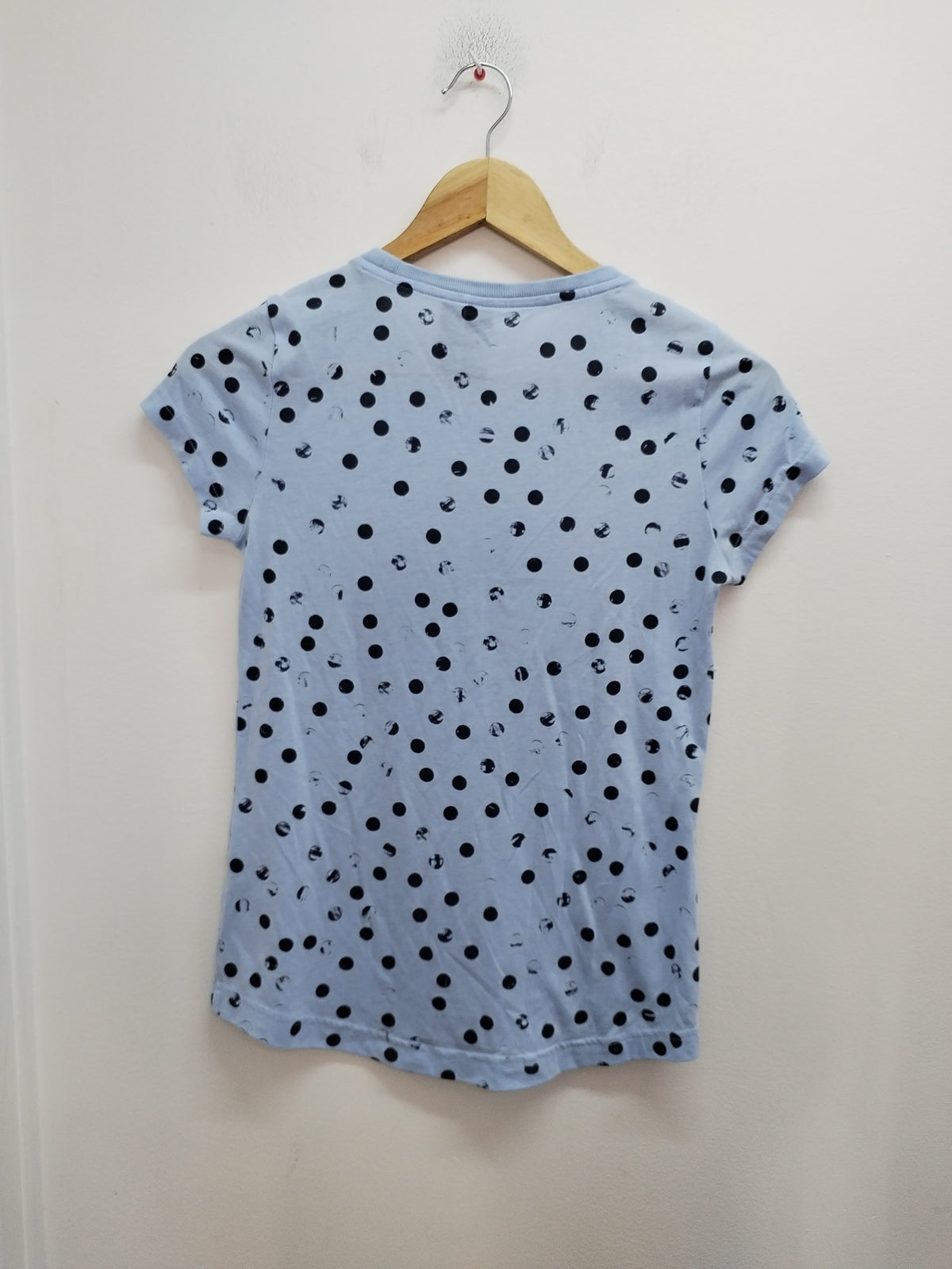 T-shirt adidas bleu clair à pois Taille 12/13 Ans