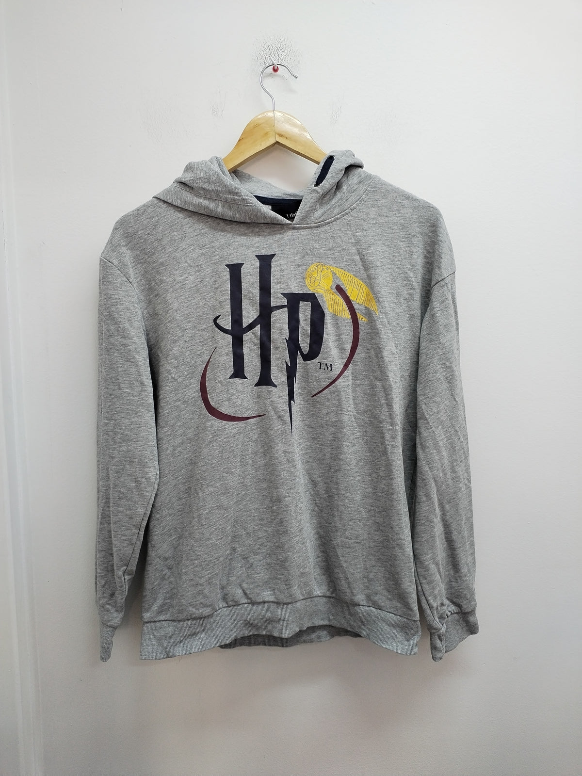 Sweat à capuche Harry Potter gris avec impression Taille 12/14 Ans