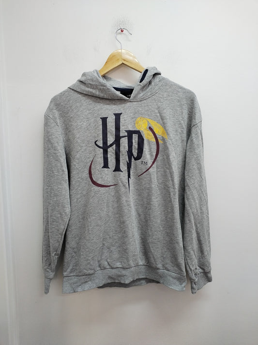 Sweat à capuche Harry Potter gris avec impression Taille 12/14 Ans