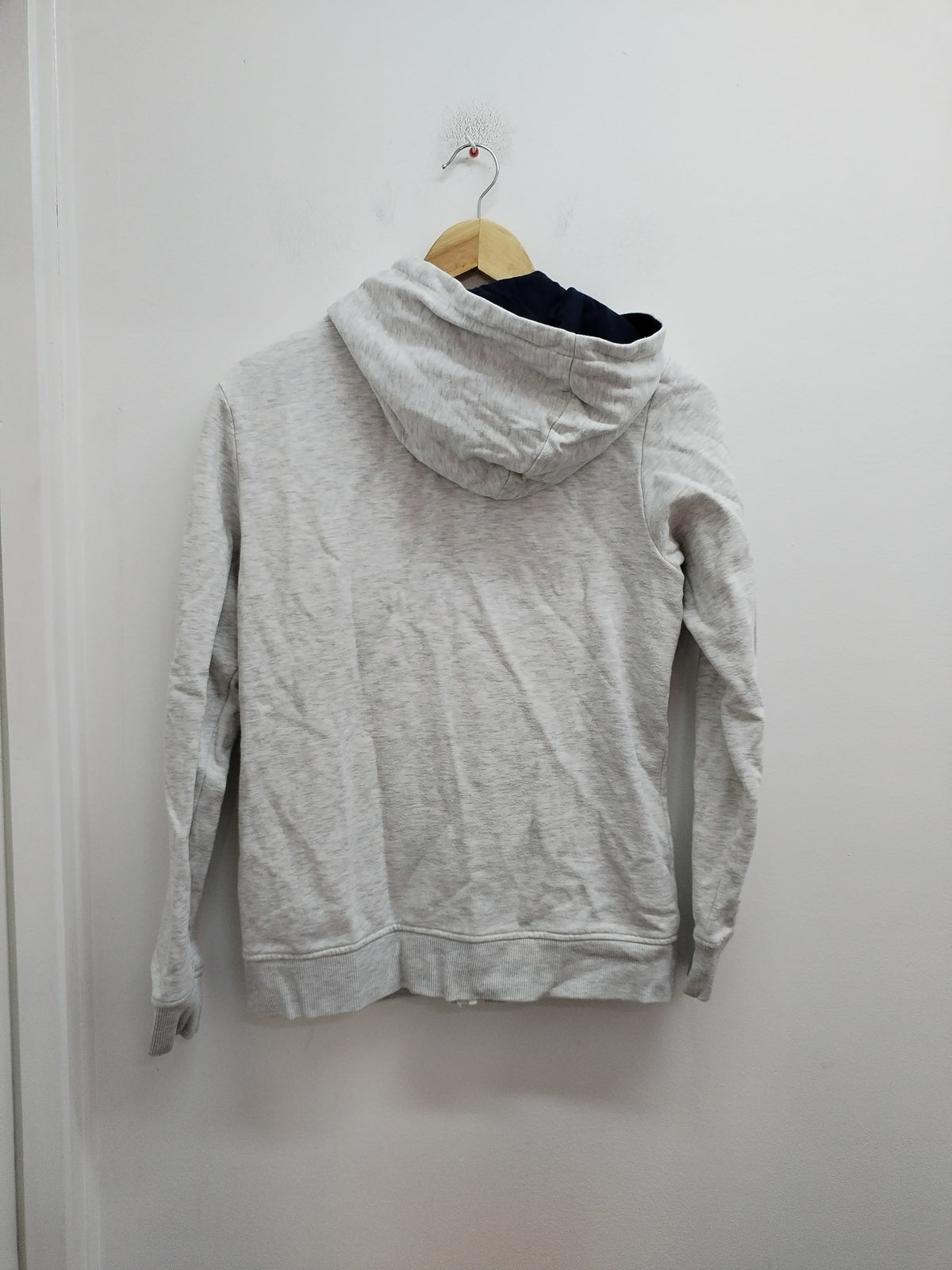 Sweat zippé à capuche Jack & Jones blanc chiné avec impression Taille 14 Ans
