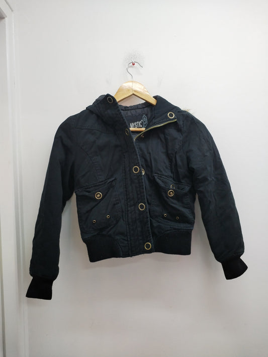 Manteau à capuche Mystic noir Taille 10 Ans