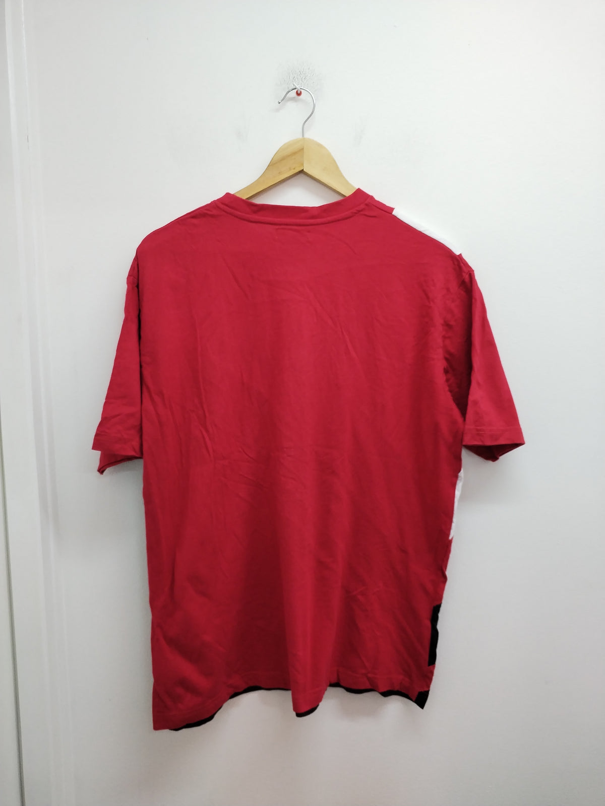 T-shirt Atlas For Men rouge noir et blanc Taille L