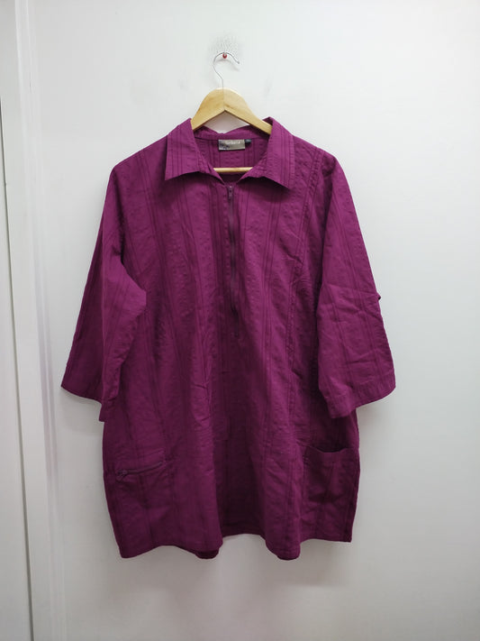Tunique manches 3/4 Ikebana fuchsia Taille 56