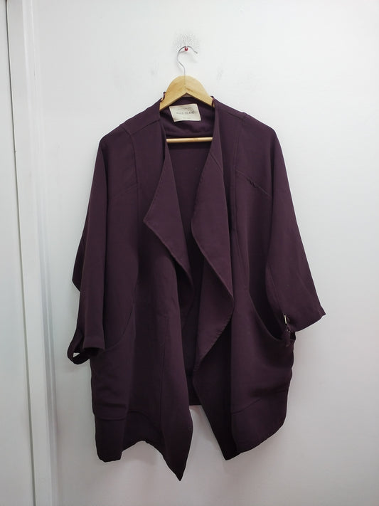 Veste manches 3/4 River Island prune Taille 2XL