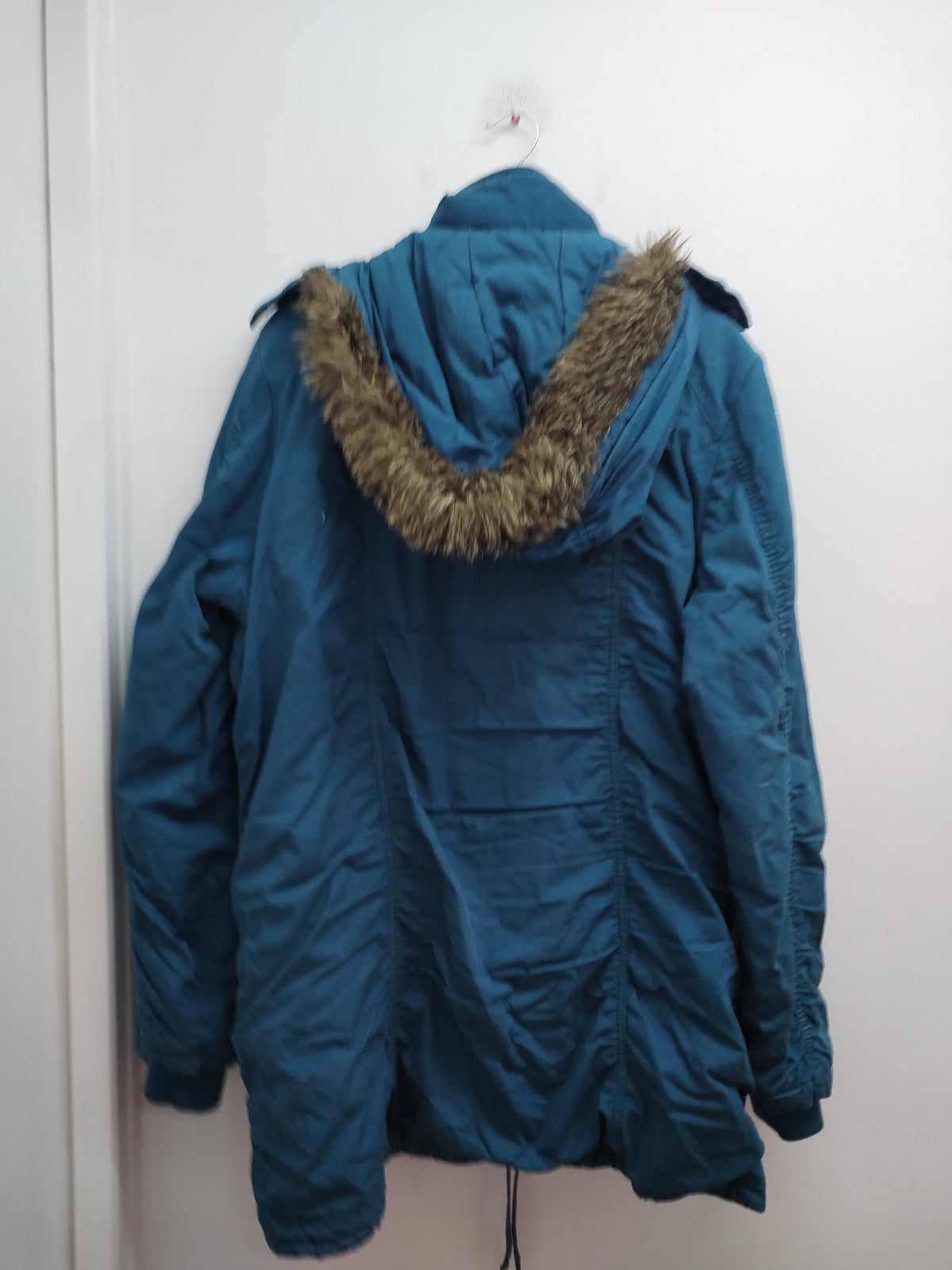 Manteau à capuche John Baner bleu canard Taille 46