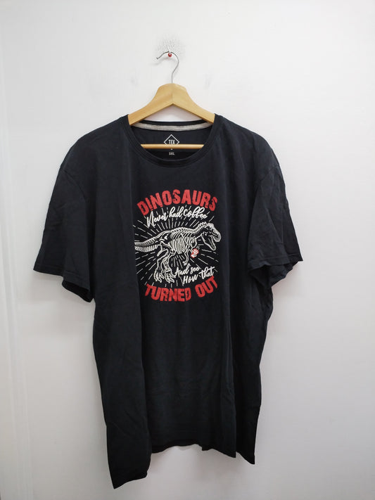 T-shirt Tex noir avec impression Taille 3XL