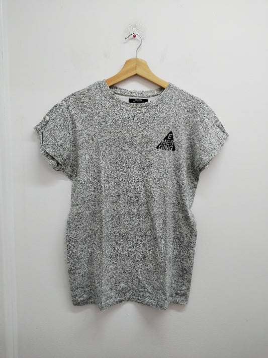 T-shirt Bershka gris chiné Taille S
