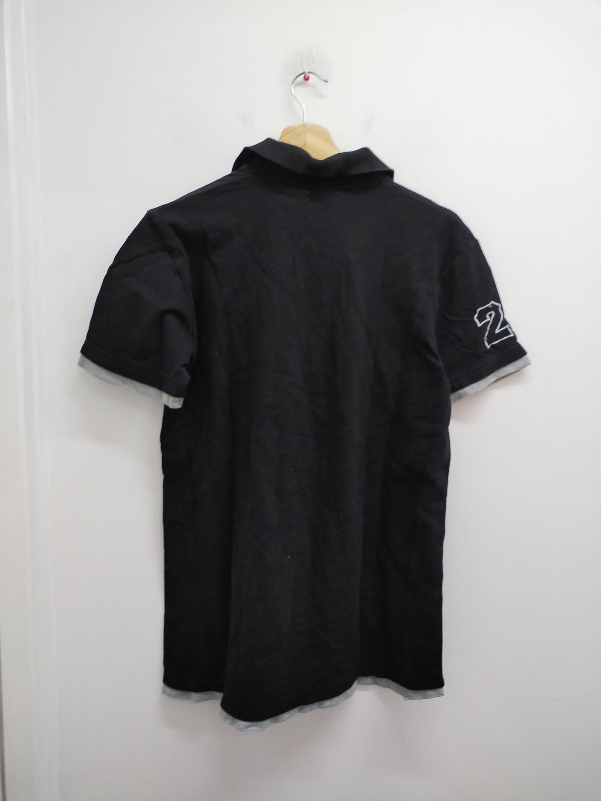 Polo ELF noir et gris Taille M