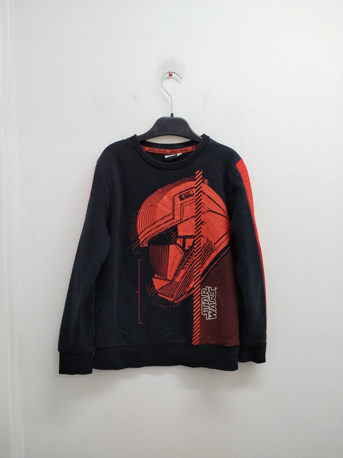 Sweat Star Wars noir et rouge avec impression Taille 10 Ans