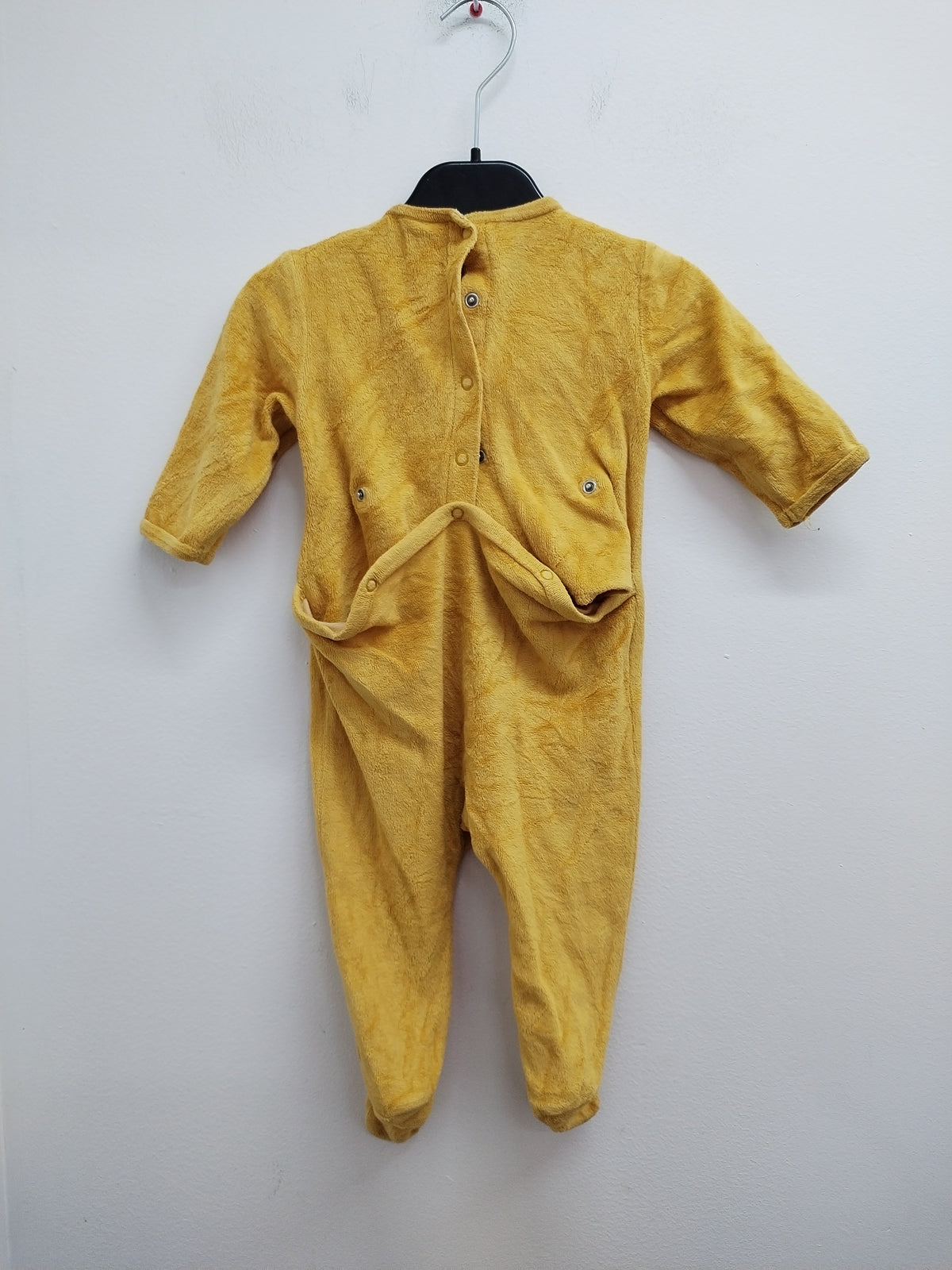 Pyjama velours Disney Baby moutarde avec impression Taille 9 Mois
