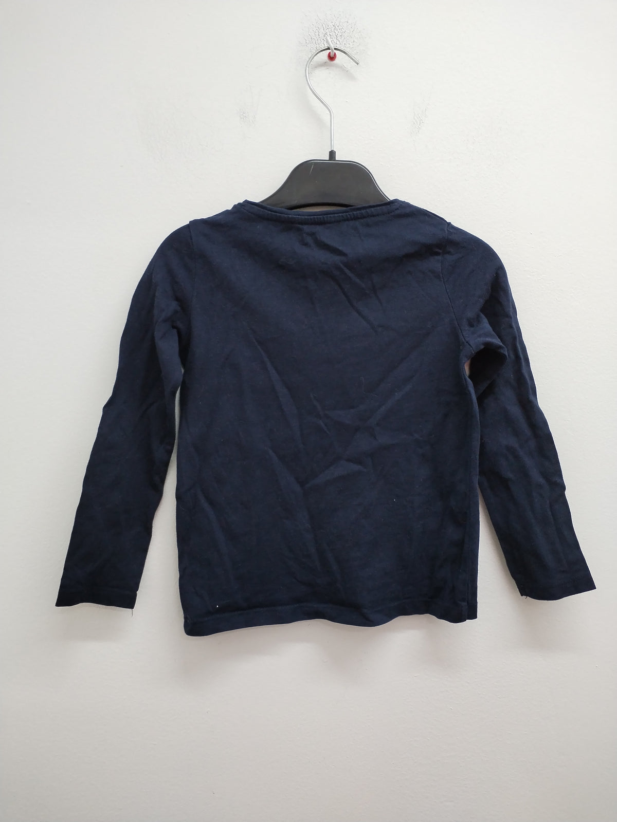 T-shirt manches longues Kiabi marine avec impression Taille 4 Ans