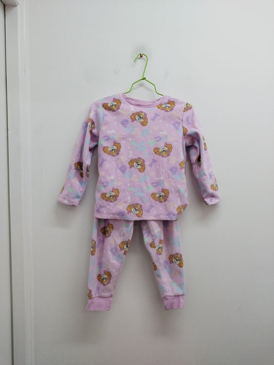 Pyjama polaire 2 pièces Pat Patrouille rose à motifs Taille 4 Ans