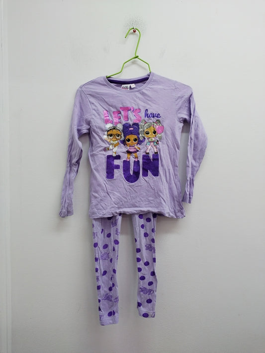Pyjama LOL Surprise violet à motifs Taille 2/4 Ans