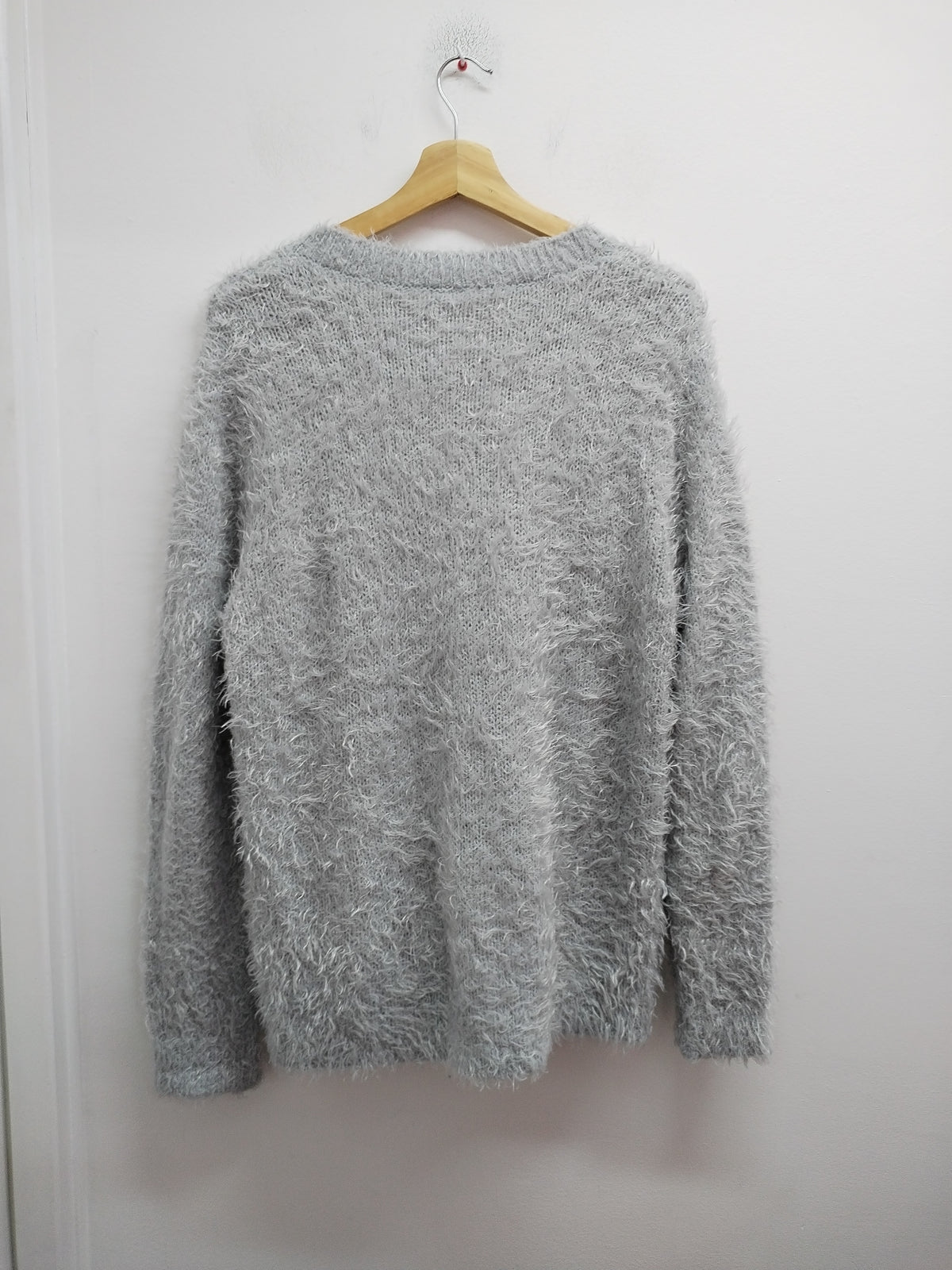 Gilet maille poilue gris Taille 2XL