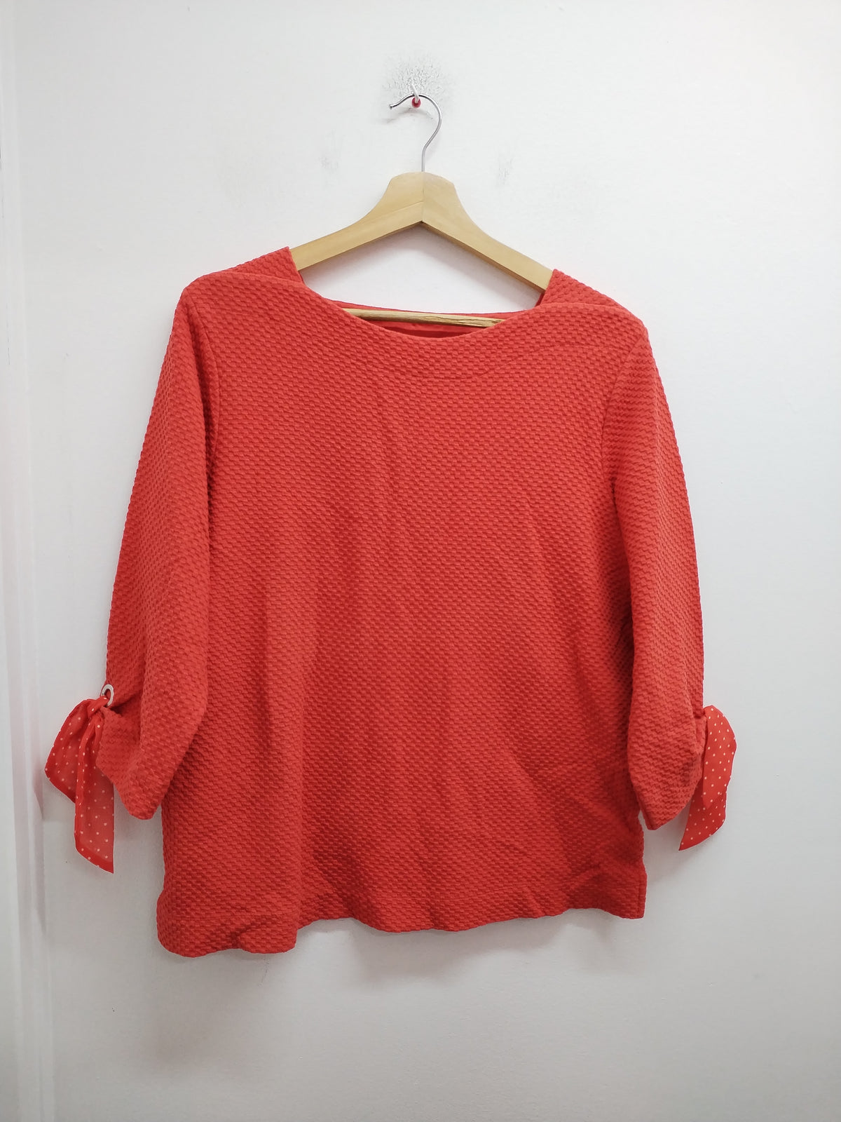 Pull manches 3/4 Bianca corail Taille 44