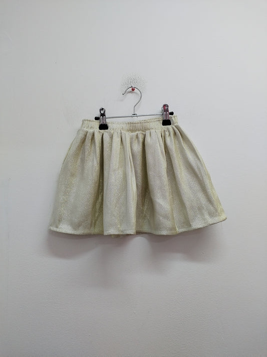 Jupe Zeeman dorée à paillettes Taille 5/6 Ans