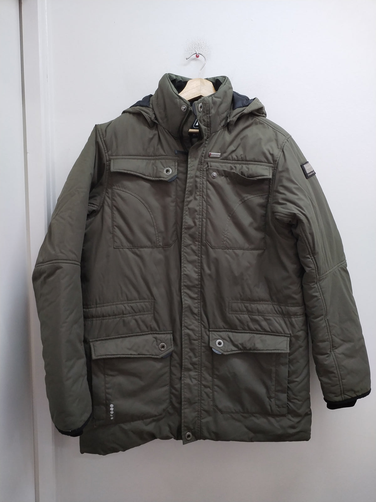 Manteau à capuche Icepeak kaki Taille 15/16 Ans