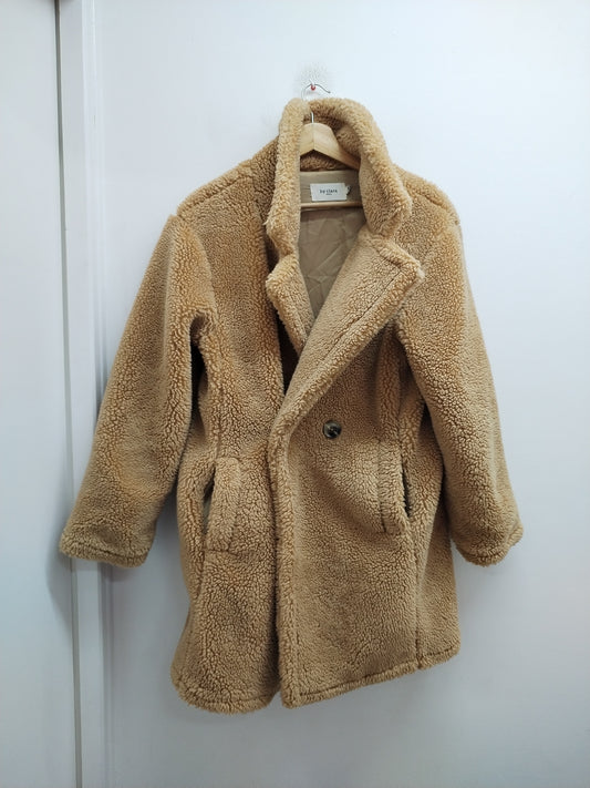 Manteau teddy By Clara camel Taille S/M