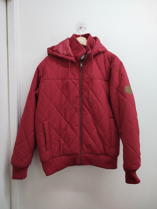 Manteau à capuche John Baner rouge Taille 50
