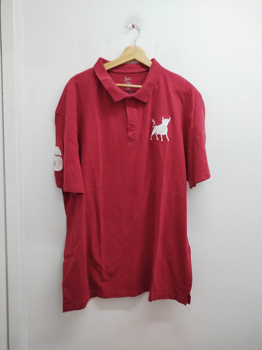 Polo Féria rouge avec broderie Taille 2XL