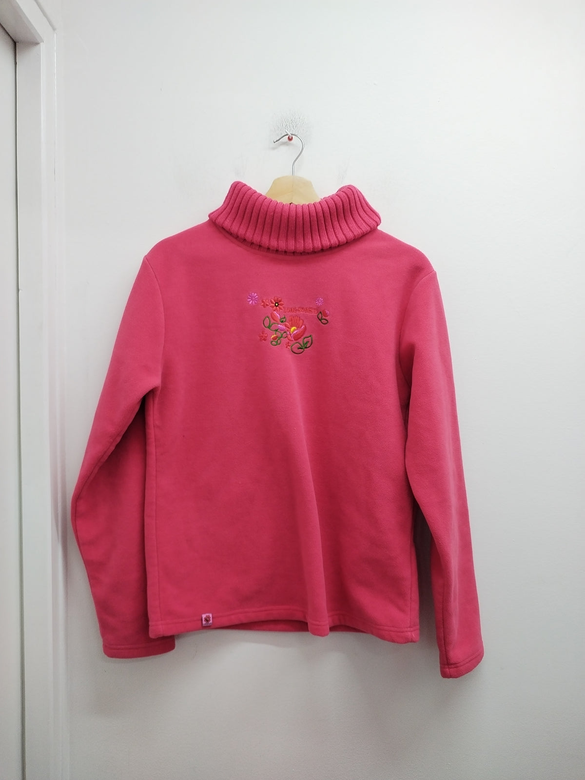 Pull polaire avec col roulé Longboard rose Taille L